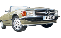 Classic Mercedes convertible Sl series